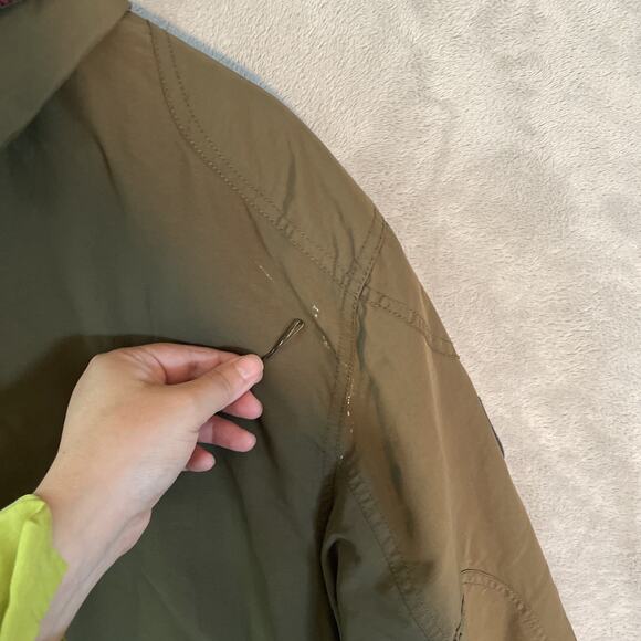 The Duffer of St George Men’s Jacket Size L Preppy Military Plaid Full Zip Coat - Picture 11 of 14